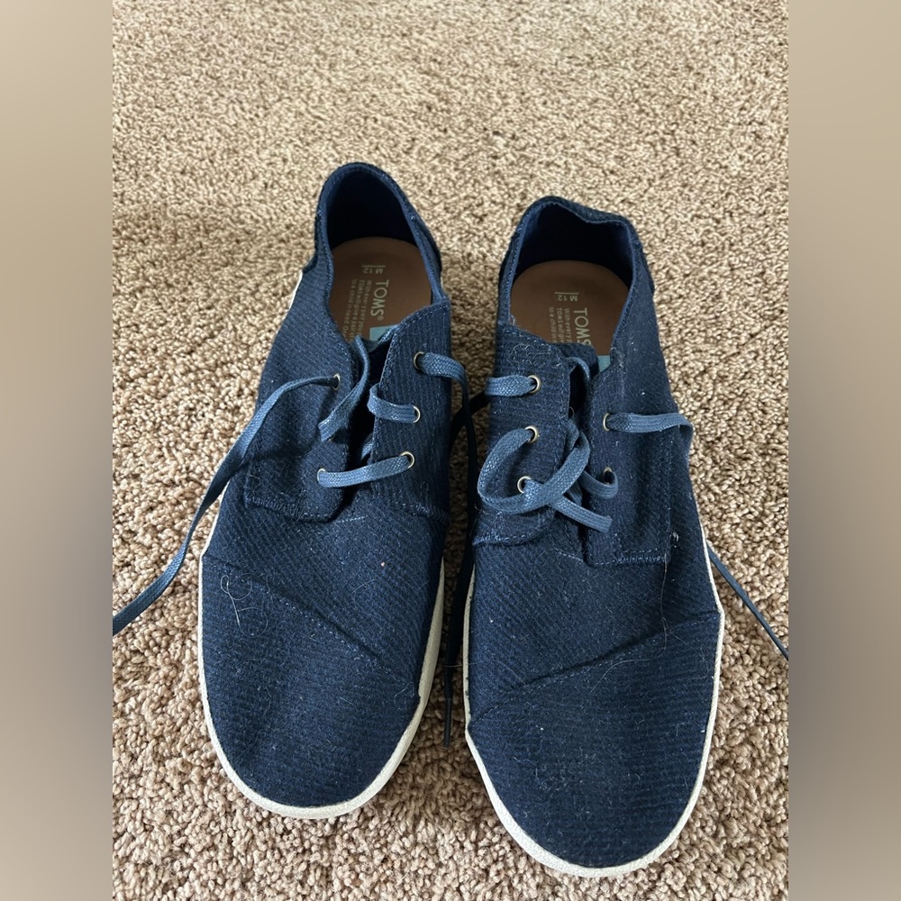 Toms Blue Canvas Sneakers Casual Comfort